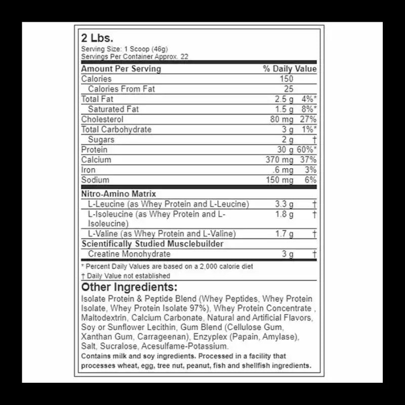 Proteína Nitro Tech 2 Libras Muscletech